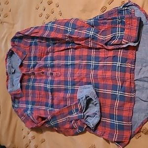 Eddie Bauer Classic Fit Half Button Flannel